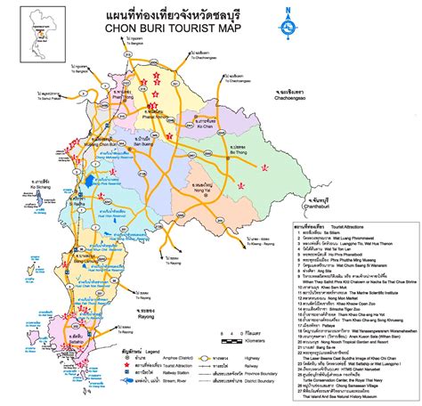 chonburi province|map of chonburi province thailand.